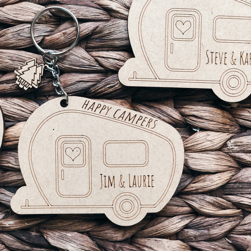 Happy Campers Custom Keychains